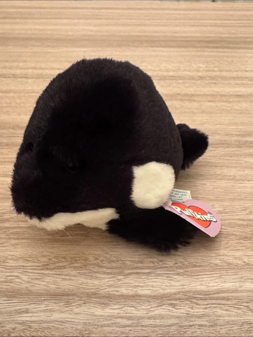 Puffkins Plush Small Pet Toy Assortment - Black, Green, Brown, Orange Set of 5.